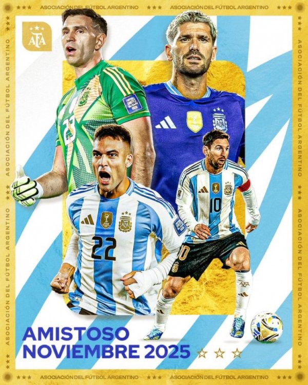 跟队记者：阿根廷11月只会插足一场友谊赛，敌手是安哥拉