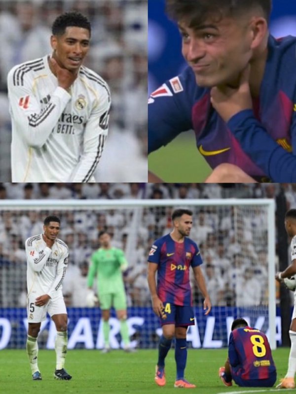 不愧是你🤣佩德里被贝林放倒厄运摸喉，后者立时师法掐我方脖子