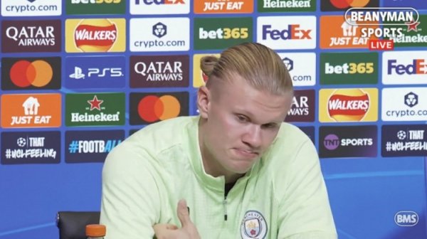 哈兰德：别拿我和梅罗相比、没东说念主比得上 谢尔基有天资像德布劳内