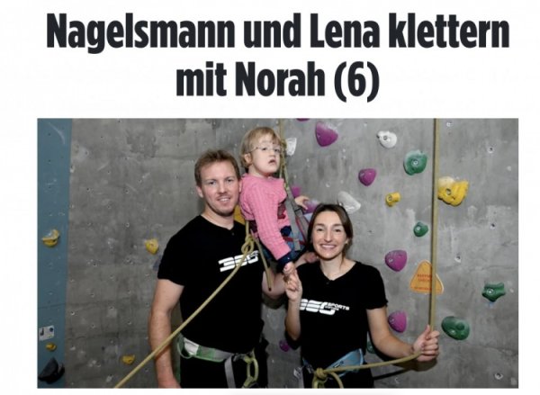 图片报：纳格尔斯曼与女友联袂病童插足活动，为慈善神态进行宣传