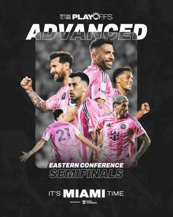迈阿密历史初次在季后赛中晋级！梅西加盟前，迈阿密还是垫底球队