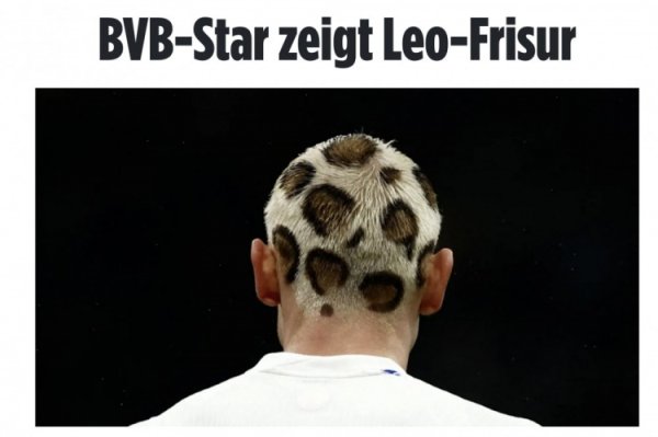 豹纹头登场！挪威后卫莱尔森昨近世初赛的豹纹新发色夺东谈主眼球