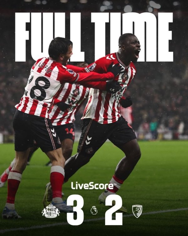 让二追三！桑德兰已追平球队在16-17赛季英超总胜场，主场7轮不败